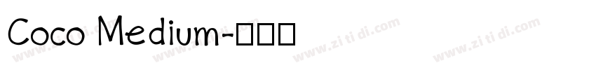 Coco Medium字体转换